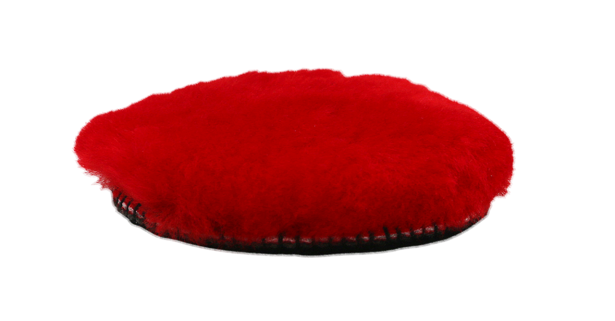 Waxoyl AG, Polierscheibe Lammfell rot, Ø 80 mm