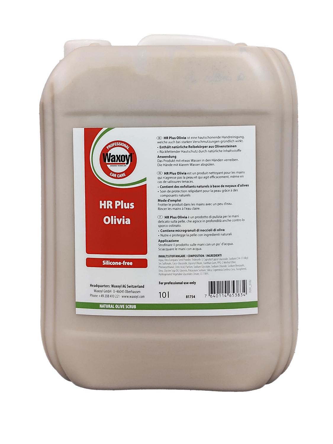 Waxoyl AG, HR Plus Olivia (10 l)